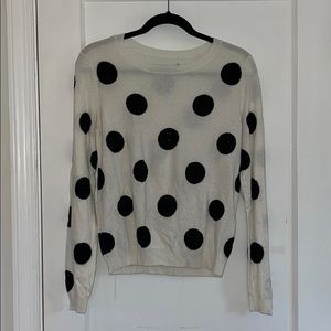 Alice + Olivia Polka Dotted Cashmere Sweater